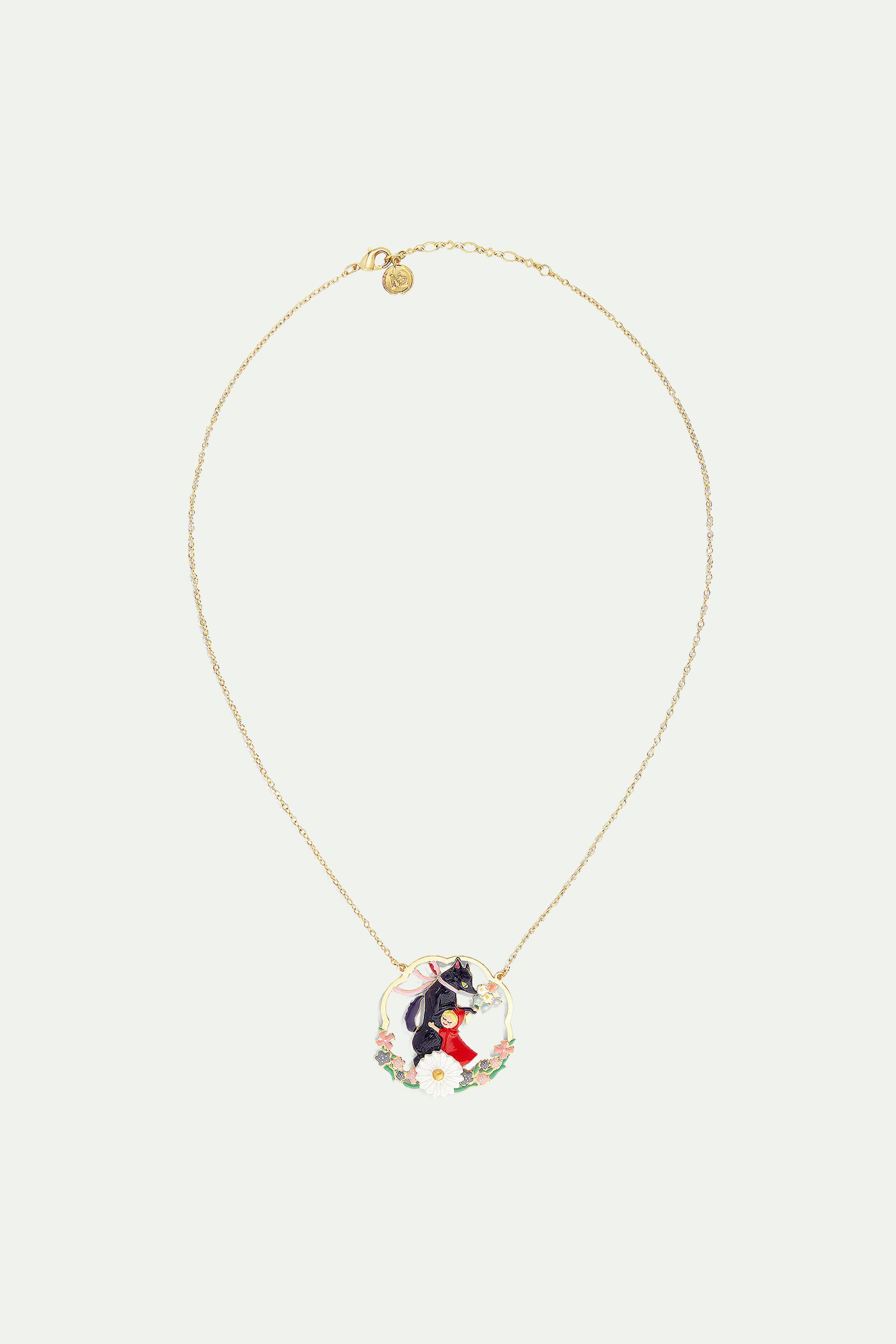 Big Bad Wolf and Little Red Riding Hood statement necklace