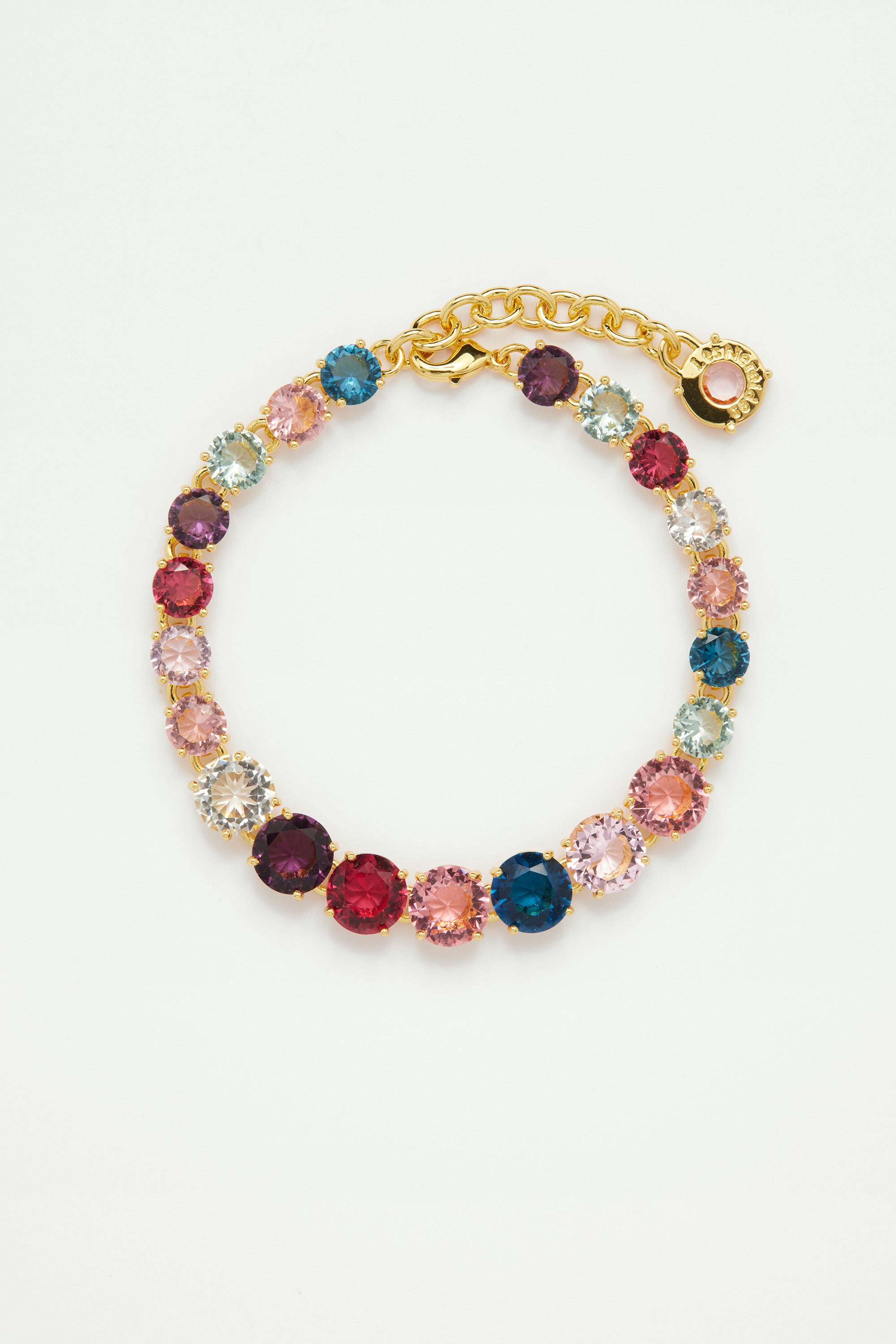 One row luxurious La Diamantine Multicoloured thin bracelet
