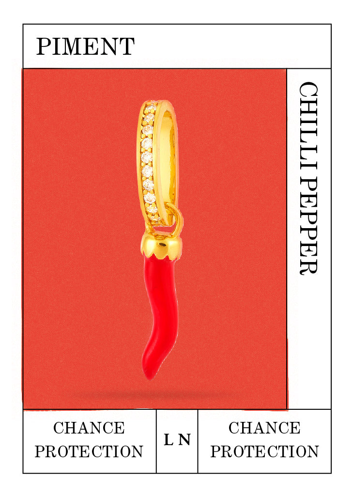 Colgante pimiento, Suerte y protección