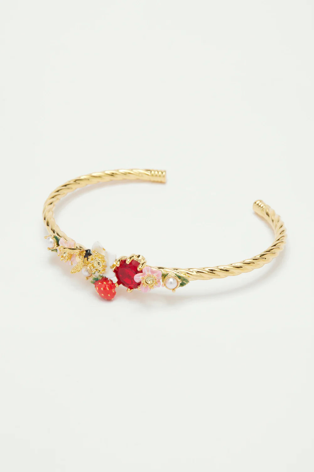 Spring burst bangle bracelet