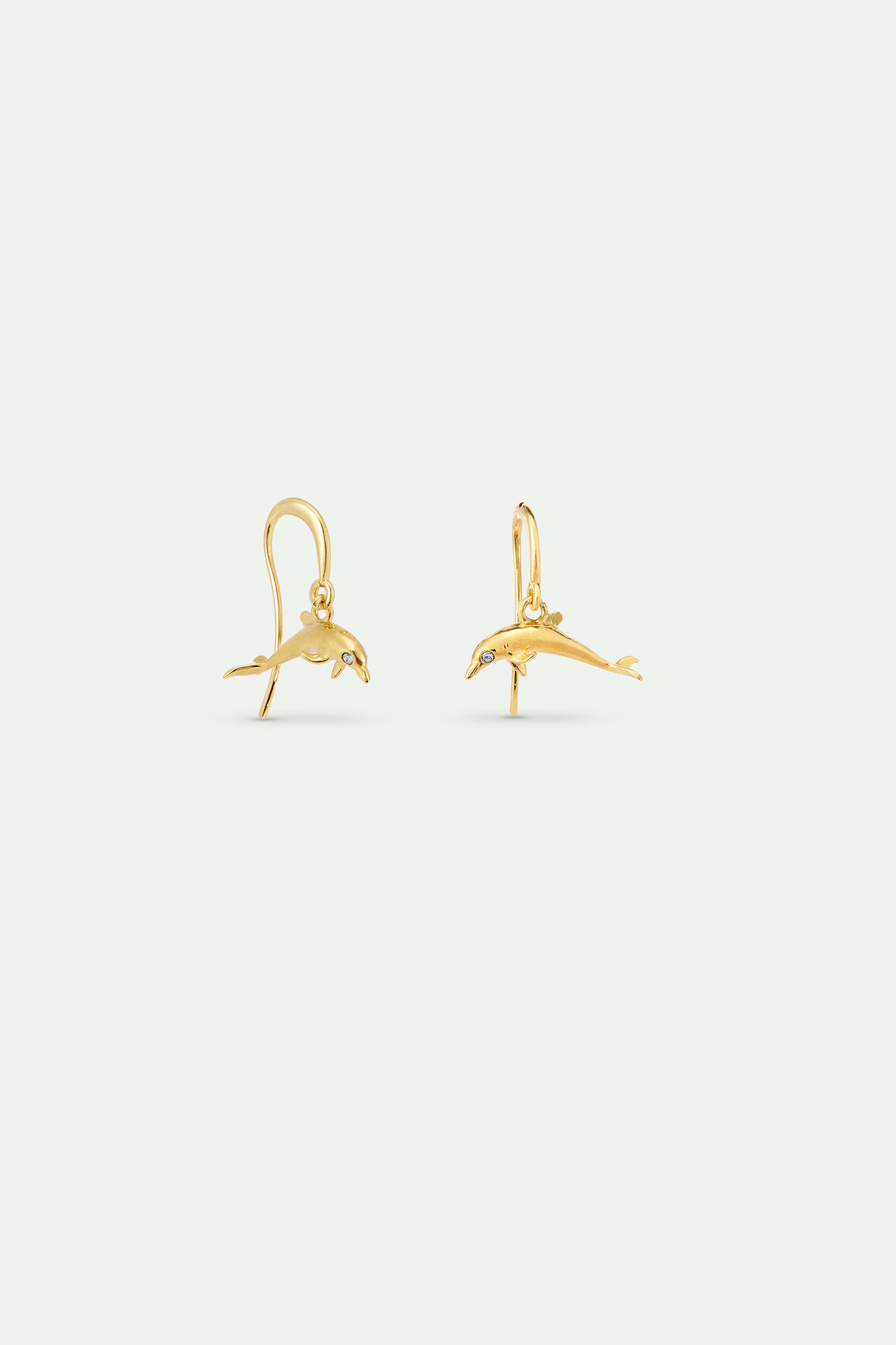 Boucles d'oreilles dauphin doré