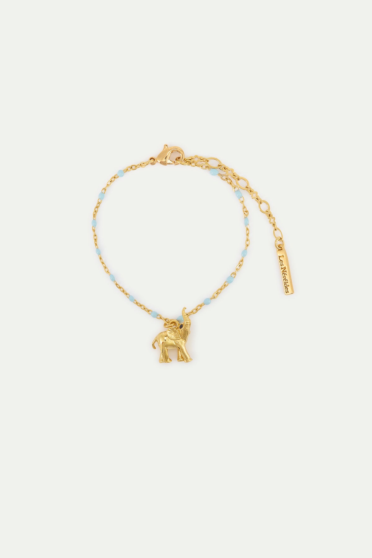 Pulsera fina elefante dorado