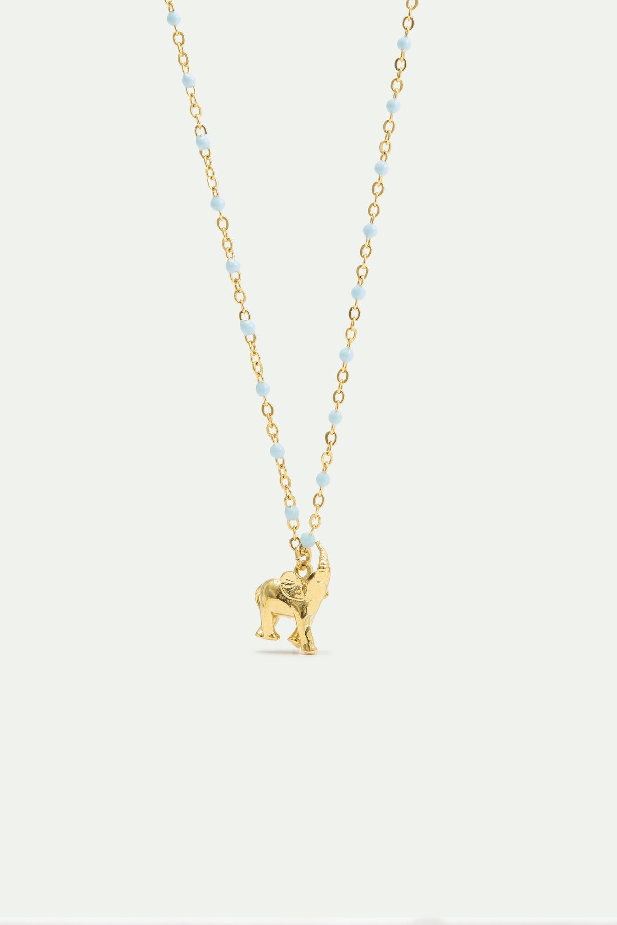 Collar colgante elefante dorado