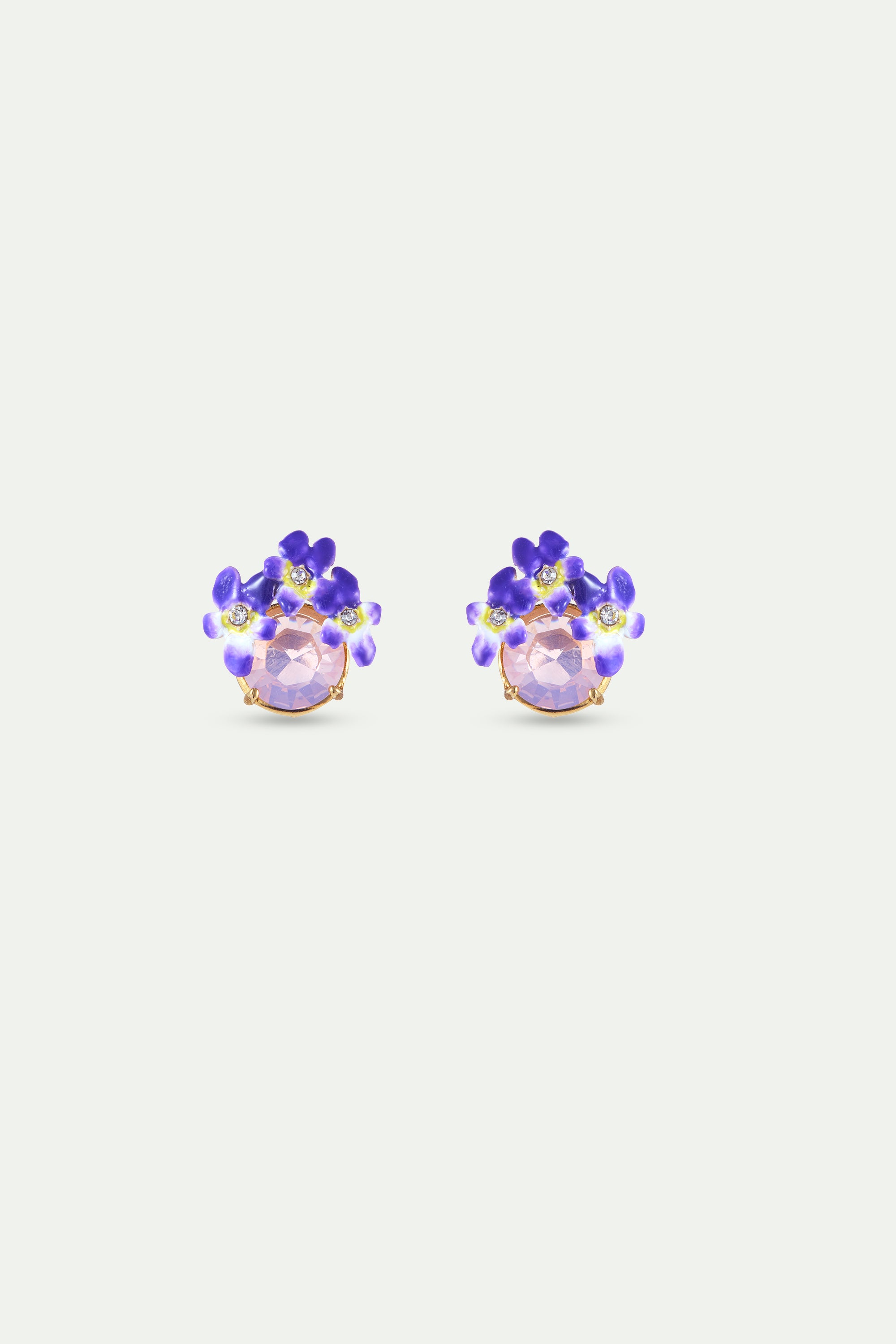 Clip Earrings CHAMPS DE VIOLETTES